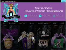 Tablet Screenshot of kreweofpandora.org